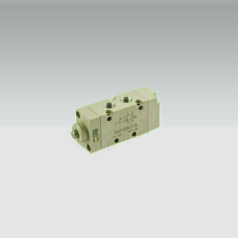 7001000110 - Ventiel Mechanisch bediend VENTIEL 5/2-1/8'' STOTER BEDIEND MONOSTABIEL Serie 70 1/8''