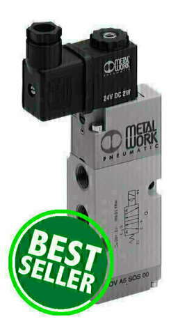 NAMUR electrically operated valve NAMUR VALVE 5/2-1/4'' ELECTRIC MONOSTABLE Series 70 NAMUR - Metal Work