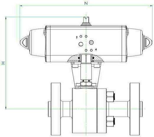 Round cylinder - &Oslash;20mm - Stroke 50 - Metal Work