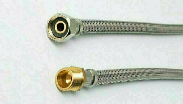 Flexible connection hose stainless steel DN8 3/8" female thread x 3/8" male thread - ADL