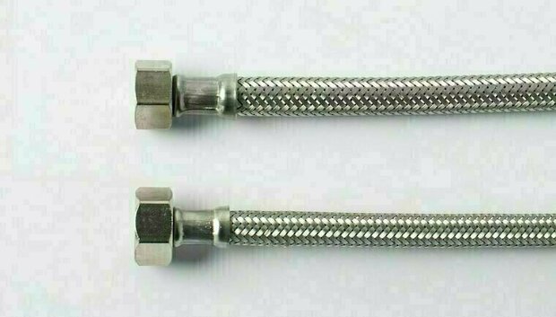 1182042 - Flexibele aansluitslang RVS DN8 3/8" binnendraad x 3/8" binnendraad