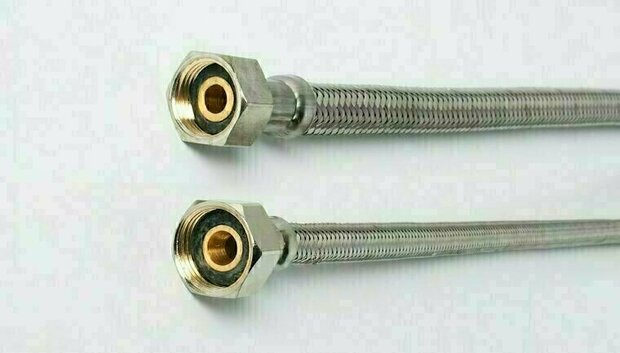 Flexible connection hose stainless steel DN8 3/8" female thread x 3/8" female thread - ADL