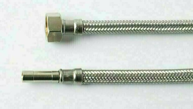 1182002 - Flexibele aansluitslang RVS DN8 1/2" binnendraad x buis 10mm