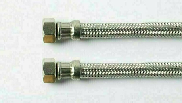 1182513 - Flexibele aansluitslang RVS DN13 1/2" binnendraad x 1/2" binnendraad