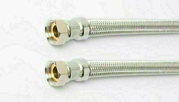 Flexible connection hose stainless steel DN20 3/4" female thread x 3/4" female thread