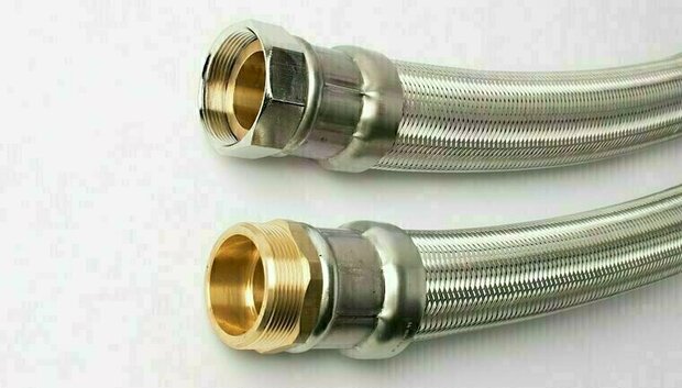 112512* - Flexible connection hose stainless steel DN50 2" female thread x 2" male thread - ADL