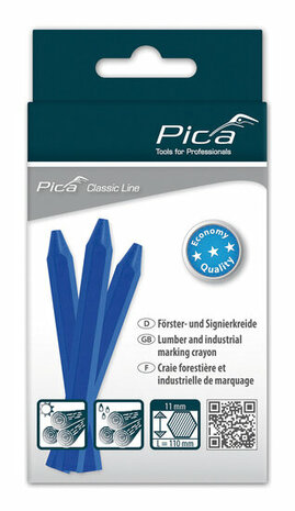 PICA Markeerkrijt ECO 11X110MM BLAUW(12st)