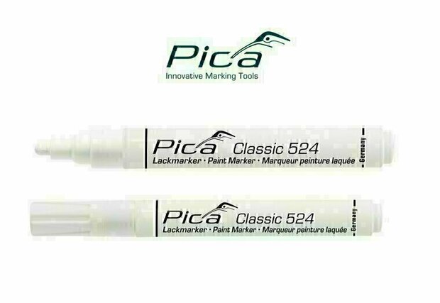 Pica Lakmarker - Round - White - 2-4mm - Pica Marker