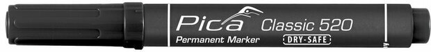 Pica Permanent Marker - Zwart - 1-4mm
