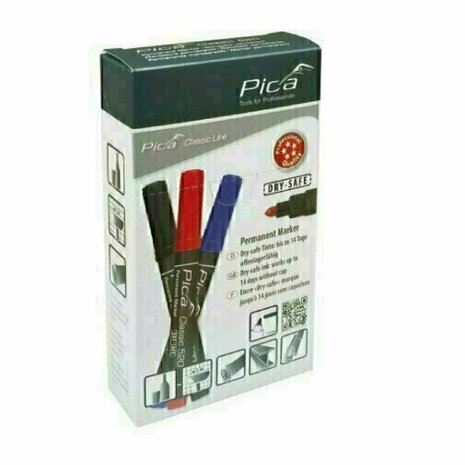 Pica Permanent Marker - Black - 1-4mm - Pica Marker