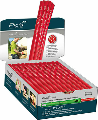 Pica 540/24 Timmermanspotlood - 240 mm 100er-Pack