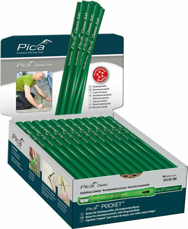 PICA 541/24 STEENPOTLOOD 24CM - 100ST