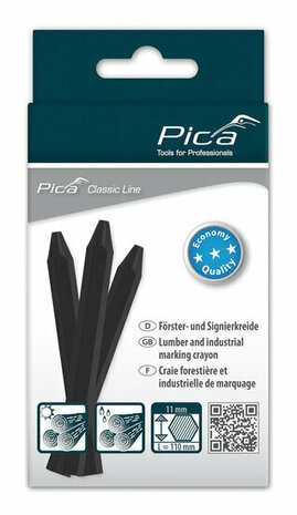 PICA Markeerkrijt ECO 11X110MM Zwart (12st)