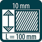 Pica 571 Speksteenkrijt 10x10x100mm, 50st.