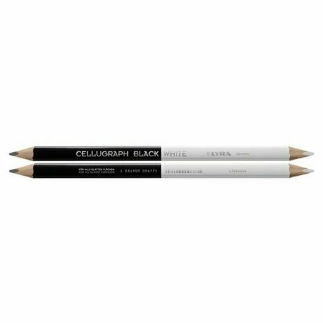 LYRA CELLUGRAPH BLACK / WHITE Universalschreiber 240mm triangular