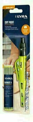 Lyra - DRY PROFI construction marker + 12 refills (blister pack)