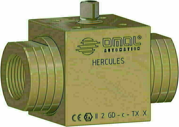 LHA5AABAB41 - Omal HERCULES hoge-druk kogelkraan DN6 (1/8") PN 500 Koolstofstaal (Carbon steel) A105 - hand bediend