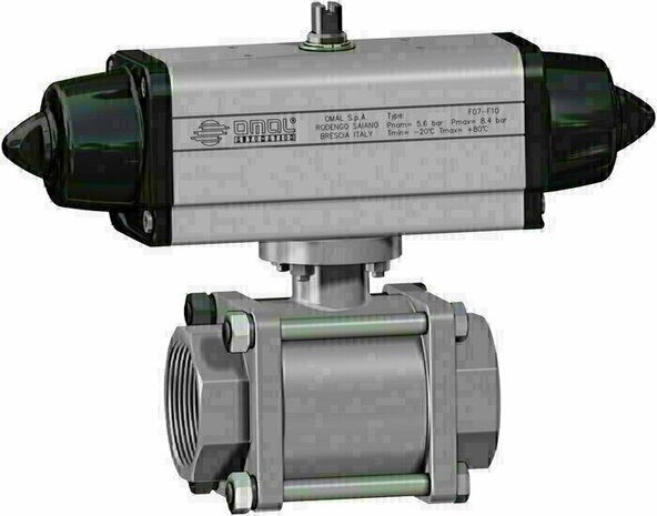 VHA5BABAP44 - Omal HERCULES hoge-druk kogelkraan DN15 (&frac12;") PN 400 Koolstofstaal (Carbon steel) A105 - free shaft