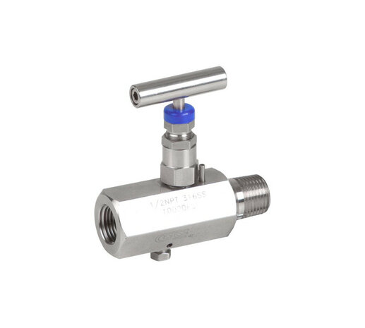 2226N-04 - Naaldafsluiter 1/2" NPT bi.dr. x bu.dr. RVS 316 400 bar