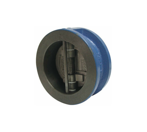 2401-11 - Terugslagklep DN80 GG-25 type Wafer disc-veer-as RVS 316 / PN16