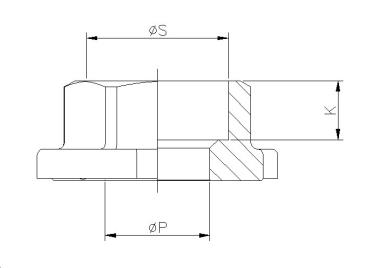 2034S-03 - Kogelkraan 3/8" laseinden 1000WOG type 2034S 3-delig - technische tekening