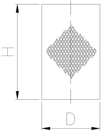 3302-07 - Messing Y-filter 1-1/4" vuilvanger 500 micron PN16 - technische tekening