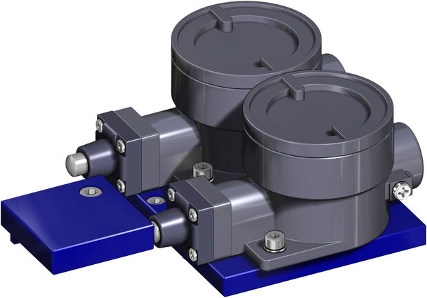 SRN0960552S - Omal AGO Speciale uitvoeringen SRN 960 ISO 5211 F12/F16 Veerretour (spring return) - SR actuator