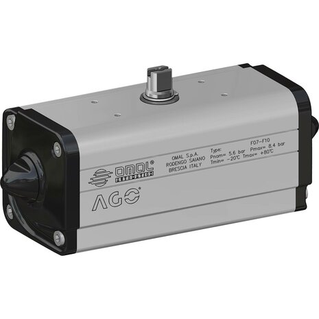 DAN0060452S - Omal AGO Speciale uitvoeringen DAN 60 ISO 5211 F05/F07 Dubbelwerkend (double acting) - DA actuator