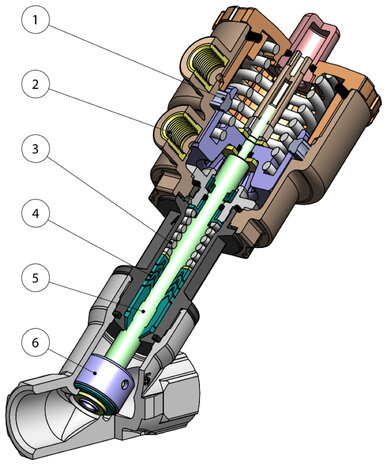 J4SPG1403 - Omal ATENA klepafsluiter DN10 (3/8") - N.C. anti-waterslag pneumatisch - actuator &Oslash;40