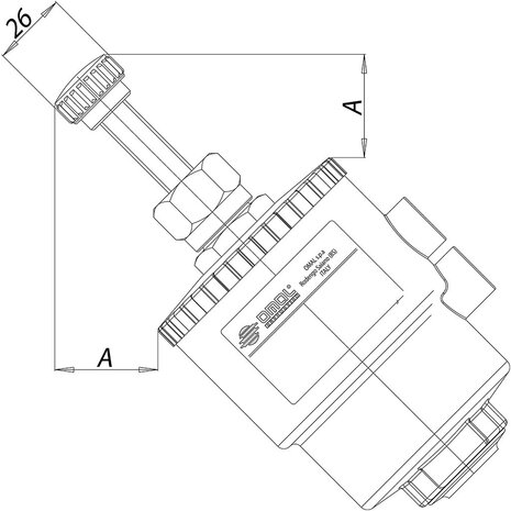 J4SPG2369 - Omal ARES klepafsluiter DN50 (flens 2") - N.C. anti-waterslag pneumatisch - actuator &Oslash;110
