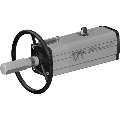 DANV0180411S - Omal AGO Handwiel actuator DAN V180 ISO 5211 F07/F10 Dubbelwerkend (double acting)