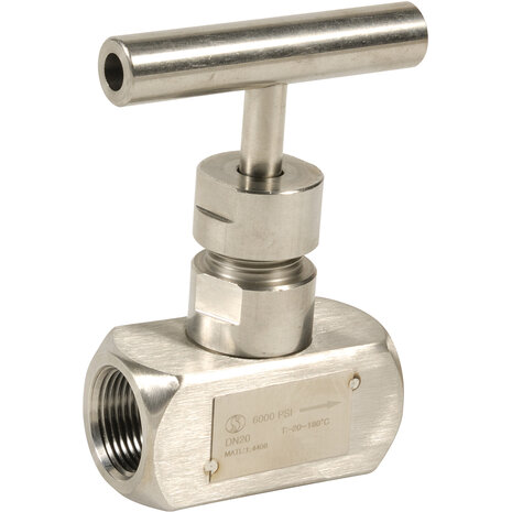 487004 - RVS naaldafsluiter 487 DN15 NPT hoge druk