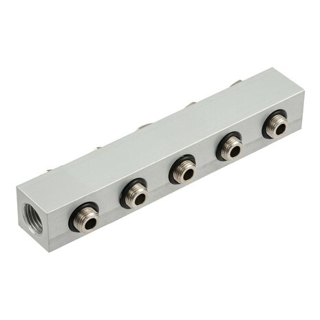 0222000500 - Montage strip 5 POSITIES 1/4'' Serie 70 1/4''