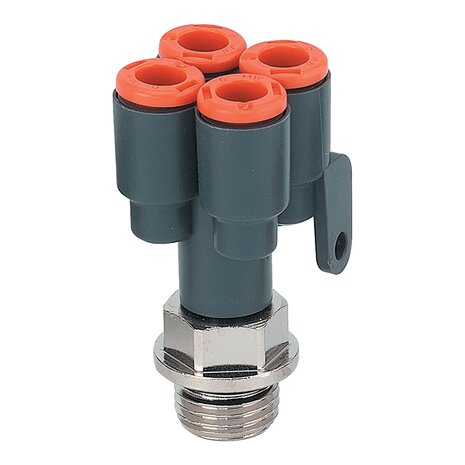 2L43008 - Push-in koppeling RL43 DUBBELE ''Y'' 6-1/8'' RL43
