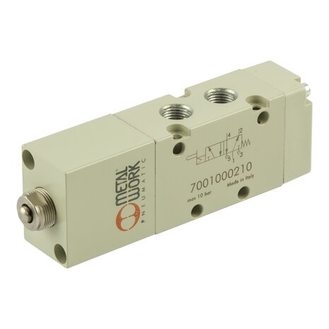 7001000210 - Ventiel Mechanisch bediend 5/2-1/8'' STOTER SERVO MONOSTABIEL Serie 70 1/8''