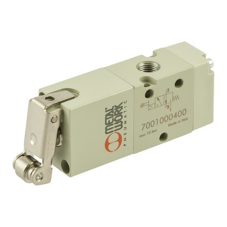 7001000400 - Ventiel Mechanisch bediend 3/2-1/8'' NOKROL PNEUMATISCH NC MONOSTABIEL Serie 70 1/8''