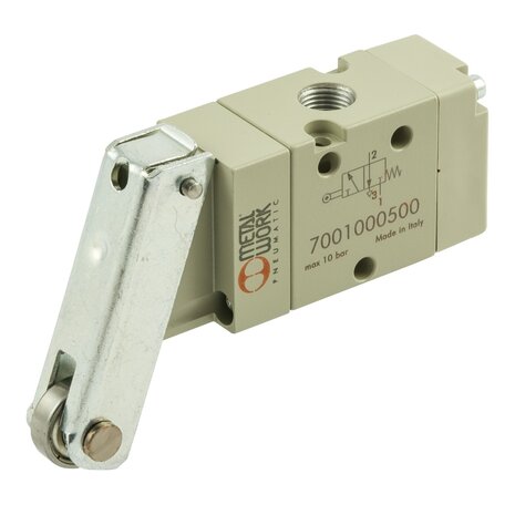 7001000510 - Ventiel Mechanisch bediend 5/2-1/8'' NOKROL BEDIEND MONOSTABIEL Serie 70 1/8''