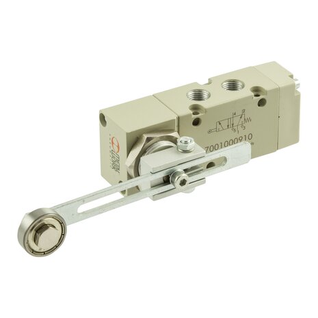 7001000910 - Ventiel Mechanisch bediend 5/2-1/8'' NOKROL VERSTELBAAR Serie 70 1/8''