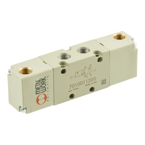 7020011300 - Ventiel Pneumatisch bediend 5/2-1/4'' PNEUMATISCH BISTABIEL DIFFERENTIAAL Serie 70 1/4''
