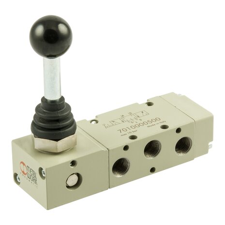 7030000500 - Ventiel handbediend 5/3-1/2'' HENDEL 90 CC BISTABIEL Serie 70 1/2''