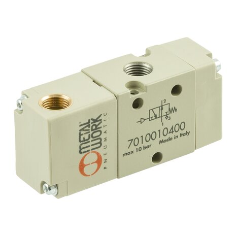 7040010400 - Ventiel Pneumatisch bediend 3/2-3/8'' PNEUMATISCH NO MONOSTABIEL Serie 70 3/8''