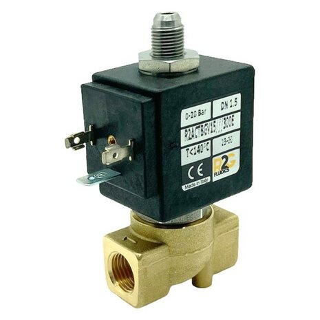 R2ACTAGE35 - Messing direct gest. 3/2 magneetventiel 1/8" N.C. EPDM