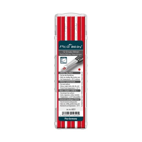 6031 - Pica BIG Dry Navulling FOR ALL rood