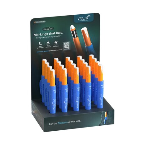 8025 - Pica GEL Signalmarker 20x wit display