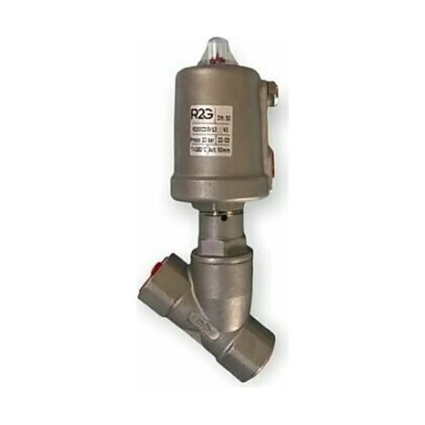 R2SICFGP2463 - 2-weg klepafsluiter RVS pneum. G1'' NC