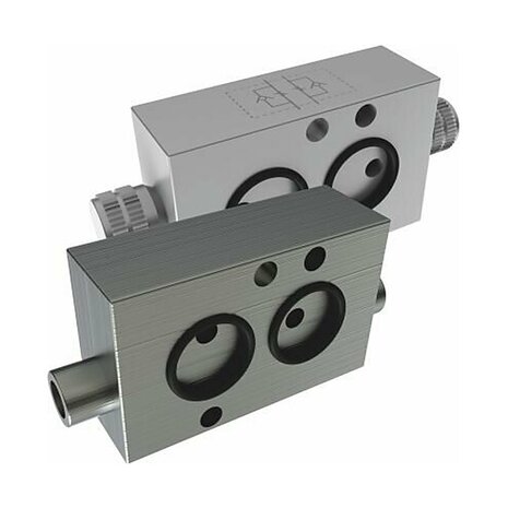 DPN32 - Eurotec - Smoorplaat, 3-weg, NAMUR 1/4", 0,5-10 bar