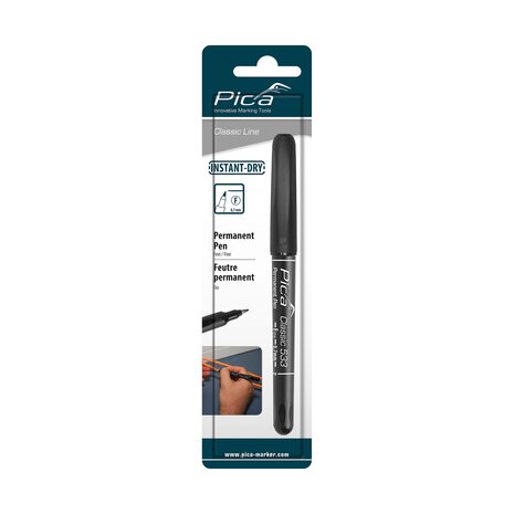 533/46/SB - Pica 533/46 Classic permanent pen - 0,7 mm - Zwart / Blister