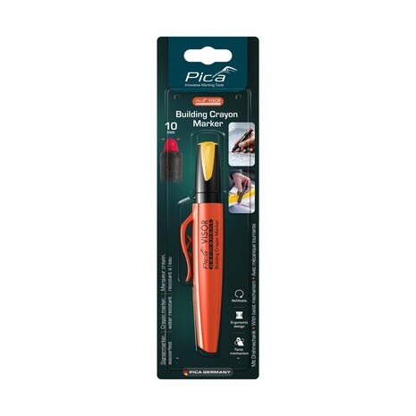 990/44/SB - Pica Visor 990/44 Permanent Marker - Navulbaar - Geel / Blister
