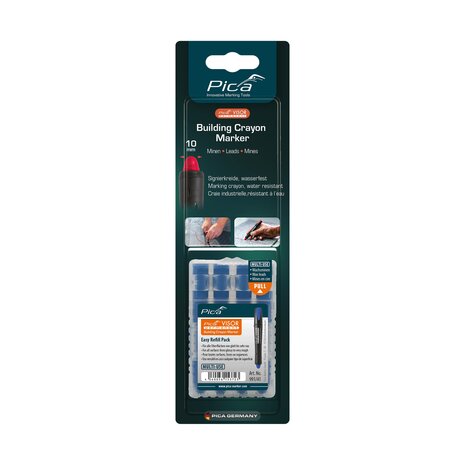 991/41/SB - Pica 991/41 Visor Permanent Marker Navulling -Blauw- 4 stuks / Blister