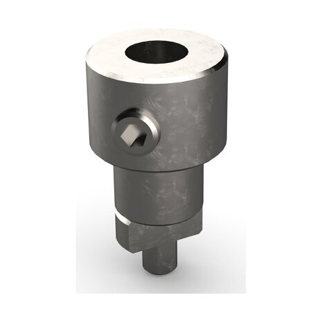 LK-WA-D8SW7-A2-SET - Eurotec - LinKit-asadapter D8SW7 naar D12SW4, met stelschroef